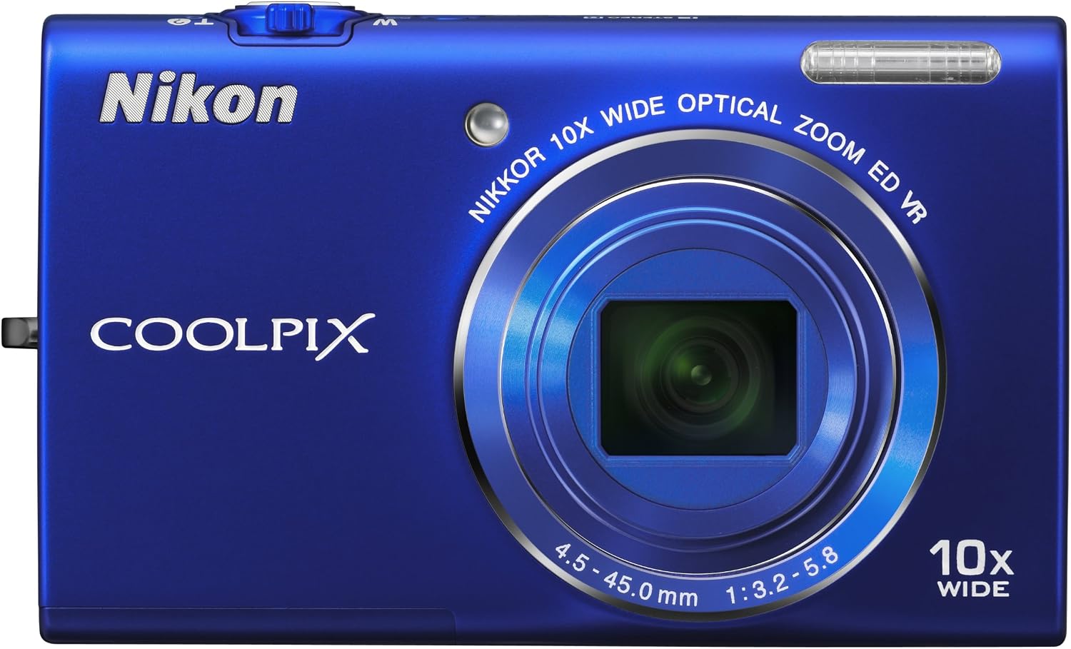 Nikon COOLPIX S6200 16 MP Digital Camera with 10x Optical Zoom NIKKOR ED Glass Lens and HD 720p Video (Blue)