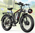 Peak 6000W Dual Motor Electric Bike,60V 1200Wh Removable Battery & 110Nm Torque,Fast Ebike for Adults,Max 45MPH & 100-Mile Range,24' Fat Tire Electric Bicycle for Snow Commuter Riding E-Bikes