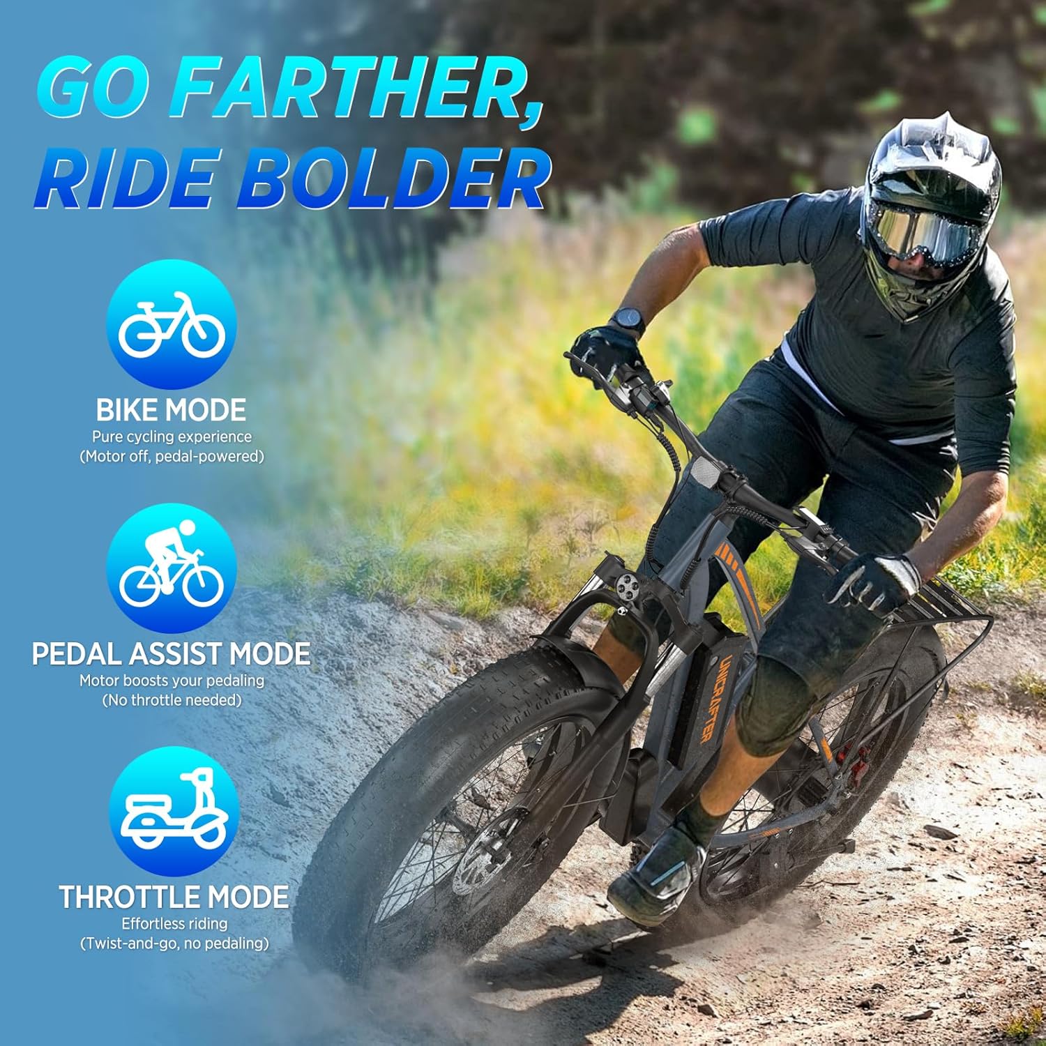 Electric Bicycle for Adults, 1500W Peak Motor 30 MPH 60 Miles Fat Tire E Bike with 48V 18.2Ah Removable Battery 26' Electric Bike Hydraulic Disc Brake and 7-Speed Motorcycle,UL 2849 Certified