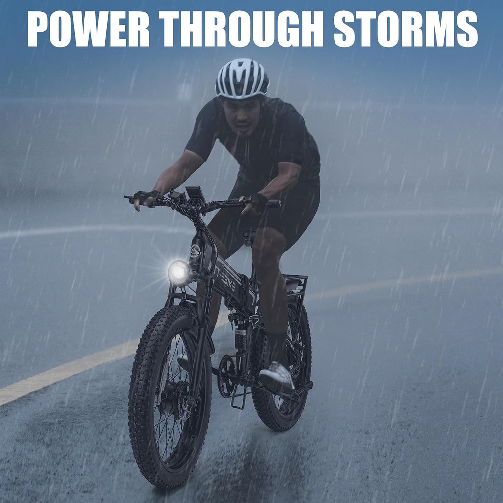 9000W Dual Motor Electric Bike for Adults 42MPH with 60V30A, 26x4 Fat Tire All Terrain Ebikes, Full Suspension E Bike, SHM 7-Speed Gear Electric Bicycle ebike-9000w (9000W60V30A 42MPH)