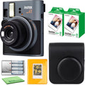 FujiFilm Instax Mini 41 Instant Camera Bundle with Fuji Instax-Instant-mini Film Value Pack (40 Sheets) + Photo Album – 64 Pockets + Protective Case + More