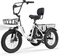 ESKUTE E Trike Electric Bike, Peak 1200W Brushless Motor Folding Trike 18X3.0 Fat Tire Ebike, 624Wh Removable Battery, Step-Thru 3 Wheel Electric Bicycle, Up to 55 Miles, 18MPH+ Tricycle for Adults