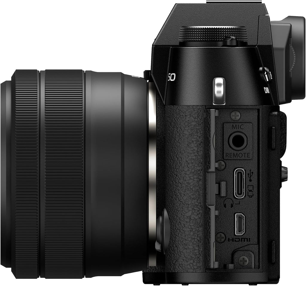 Fujifilm X-T50 Mirrorless Digital Camera XC15-45mmF3.5-5.6 OIS PZ Lens Kit - Black
