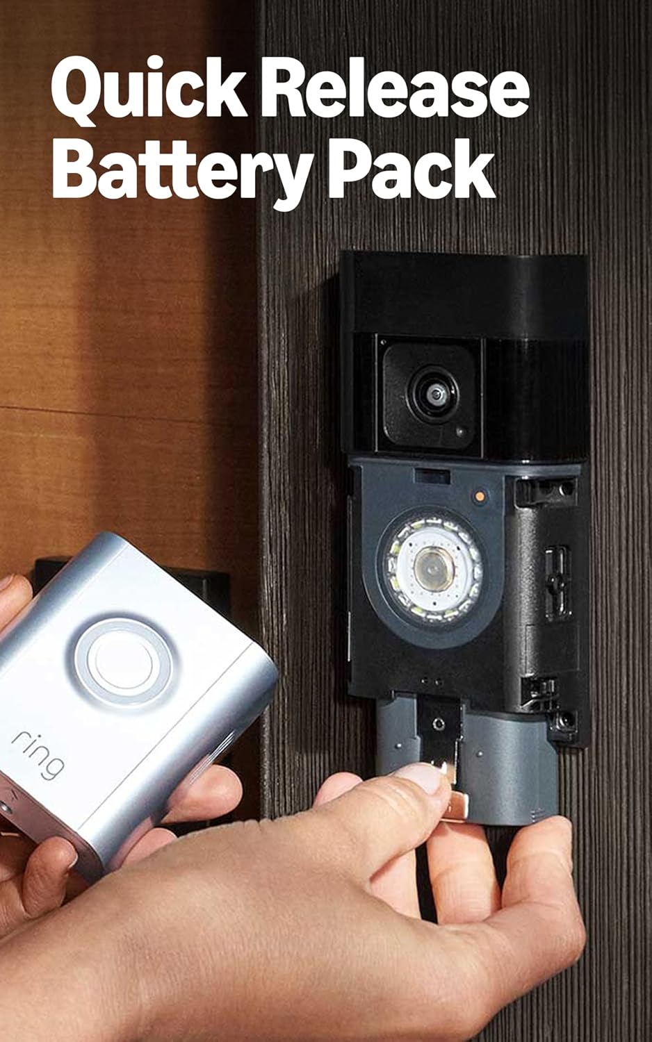 Ring Battery Doorbell Pro, Home or business security, Two-Way Talk with Audio+, 3D Motion Detection, and 1536p HD+ Head-to-Toe Video