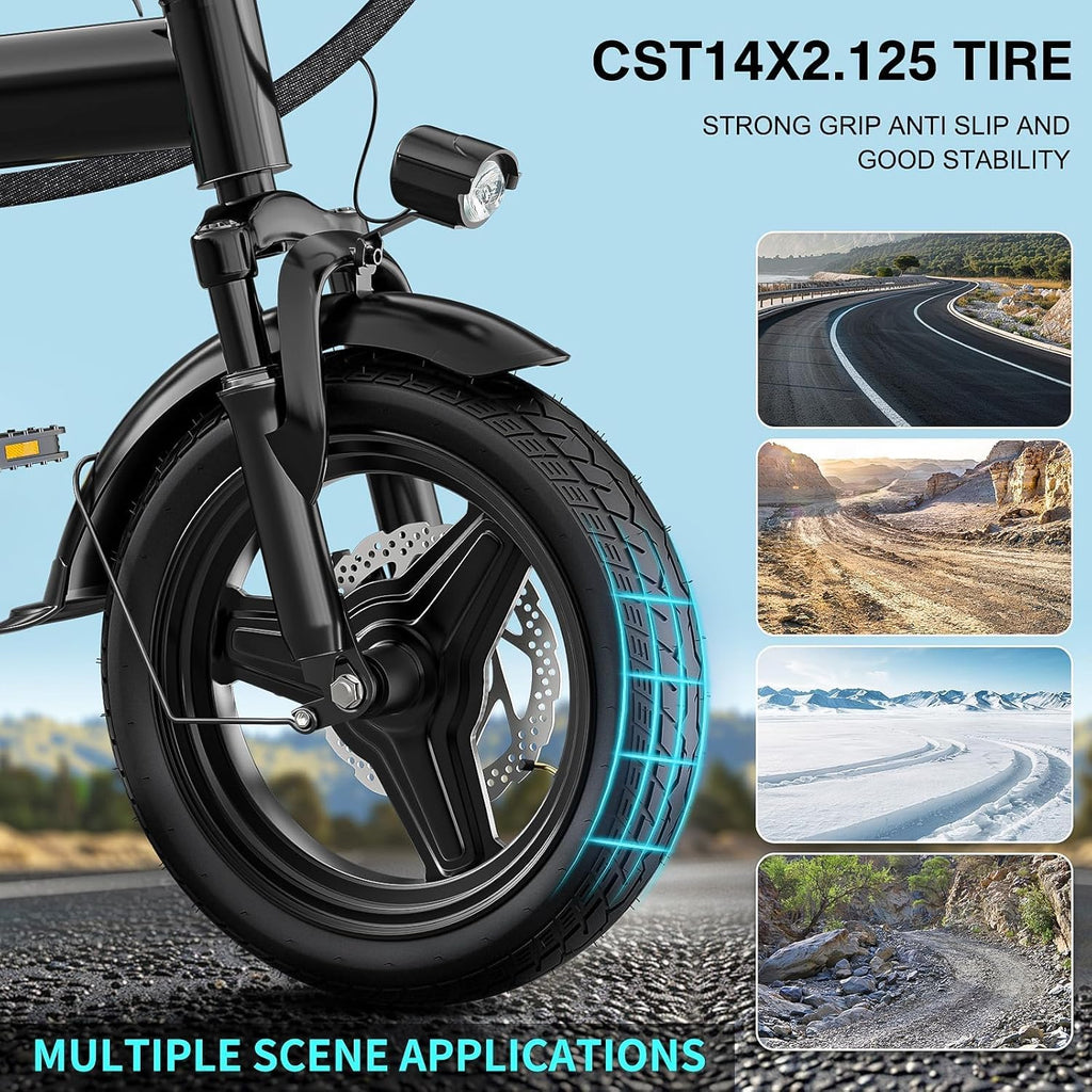 LELEKUAI Electric Bike for Adults, 1200W Peak Motor Commuter Ebike, 20-28MPH Speed, 32 Miles Range, Removable Waterproof Battery, Dual Disc Brakes Electric Bicycle, UL 2849 Certified