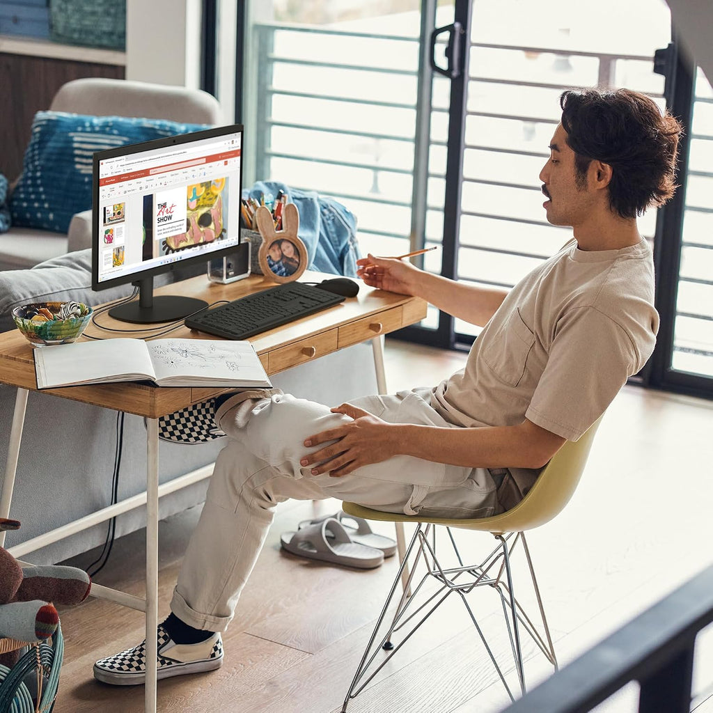 HP 22 inch All-in-One Desktop PC, FHD Display, Intel N100, 8 GB RAM, 256 GB SSD, Intel UHD Graphics, Windows 11 Home, 22-dg0020 (2024)