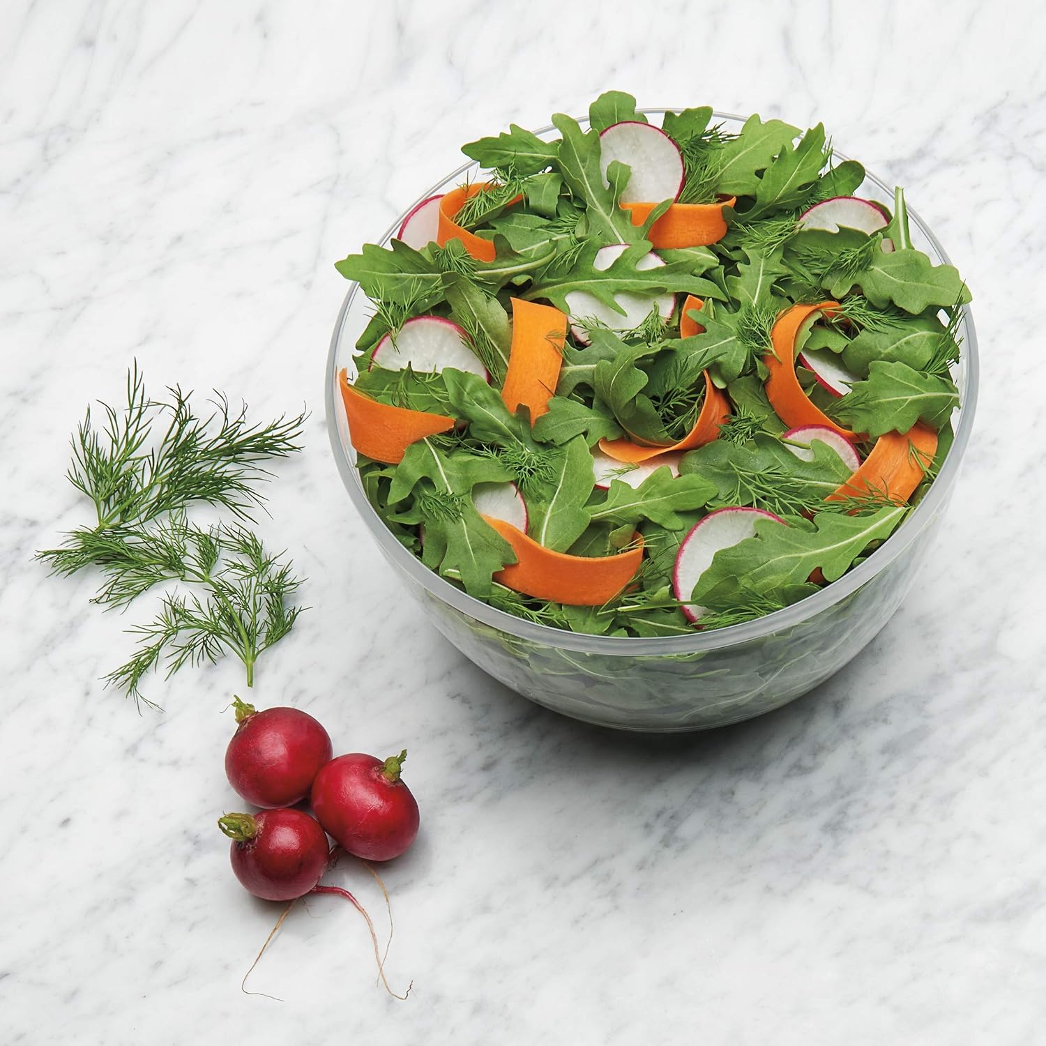 OXO Good Grips Little Salad & Herb Salad Spinner,Fruit Washer and Lettuce Spinner,(Pack of 12)