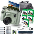 Fujifilm Instax Wide 400 Instant Film Camera Bundle with Fuji Instax Wide Instant Film Color Print (100 Sheets) + Travel Bag + Rechargeable Batteries with Charger and Lens Cleaning Kit