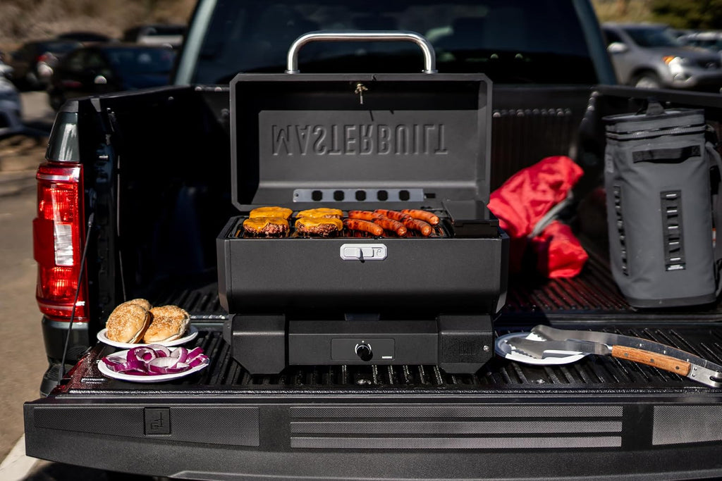 Masterbuilt® Electric Portable Charcoal Grill and Smoker with SteadyTemp Analog Temperature Control, Collapsible Cart and 200 Cooking Square Inches in Black, Model MB20040722