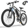 Electric Bike for Adults, 26' Commuter Ebikes with 7-Speed Gears, 25MPH Lightweight E Bike, 720W Peak Motor, 375Wh Removable Battery, 50 Miles Range, Electric Mountain Bicycle for All Terrain