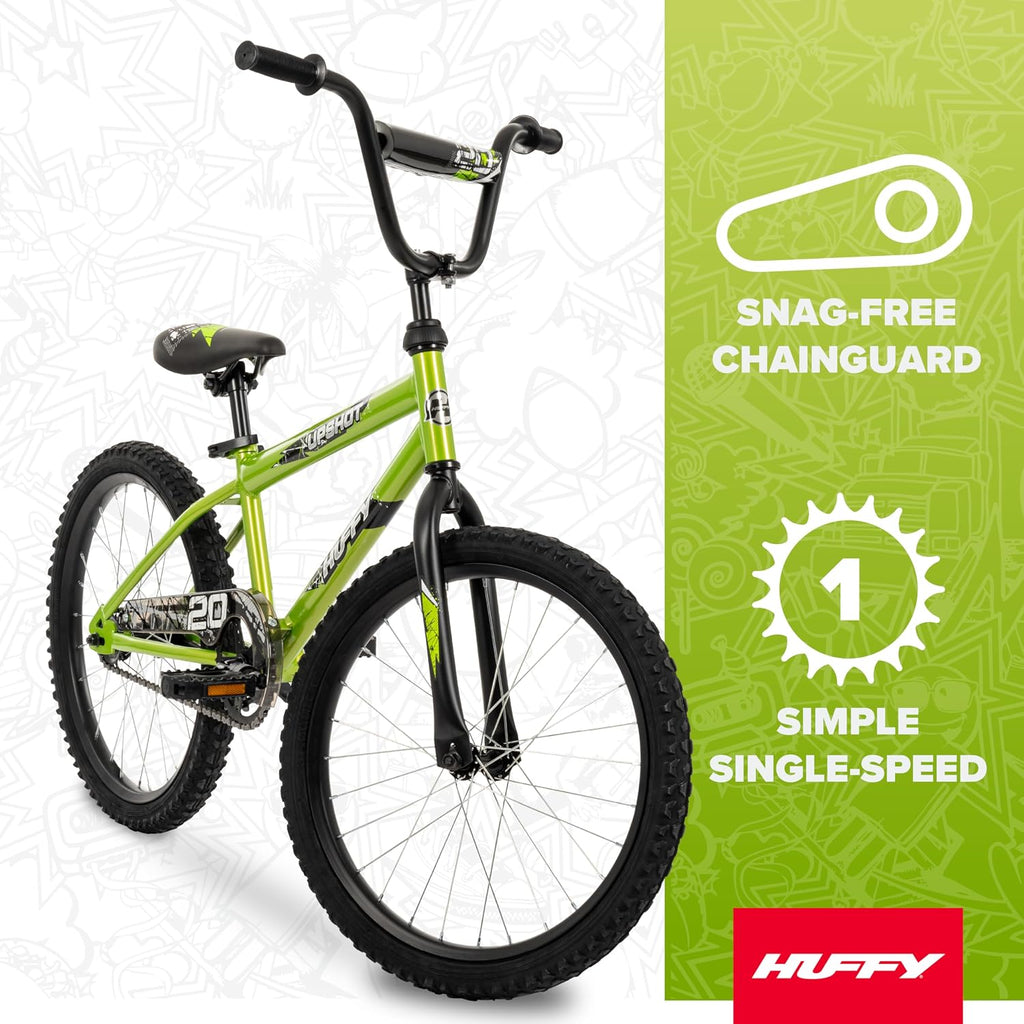 Huffy Upshot 12/16/20 Inch Boy's Bike for Kids, Multiple Color Options Available, Removable Training Wheels, BMX Design, Designed for Growth, Durable Construction, EZ Build Assembly