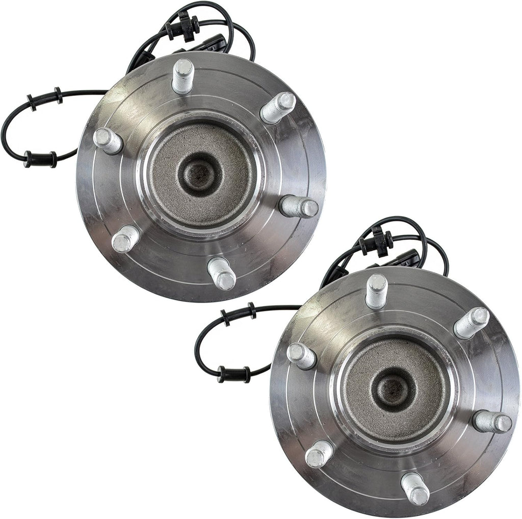 TRQ Front Left and Right Wheel Bearing and Hub Assembly Set 2 Piece Compatible with 2002-2006 Ford Expedition Rear Wheel Drive 2002-2006 Lincoln Navigator Rear Wheel Drive