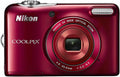 Nikon Digital Camera COOLPIX L30 5 Times Zoom Dry Cell Type red L30RD 20,050,000 Pixels