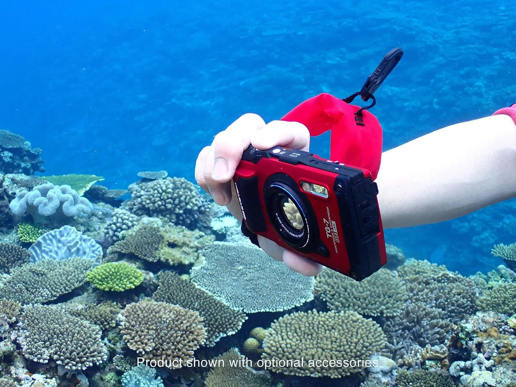 OM System OLYMPUS Tough TG-7 Red Underwater Camera, Waterproof, Freeze Proof, High Resolution Bright, 4K Video 44x Macro Shooting (Successor Olympus TG-6)