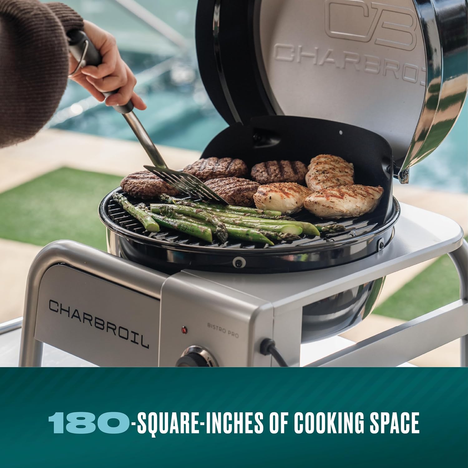 Charbroil Bistro Pro Tabletop Electric Grill, Black - 25302149
