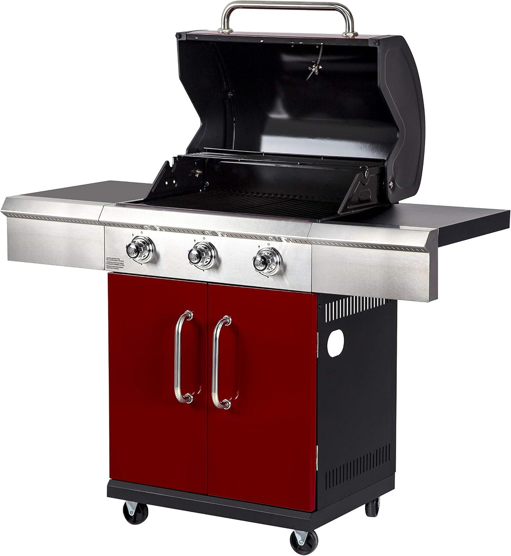 3 Burner Red LP Gas Grill