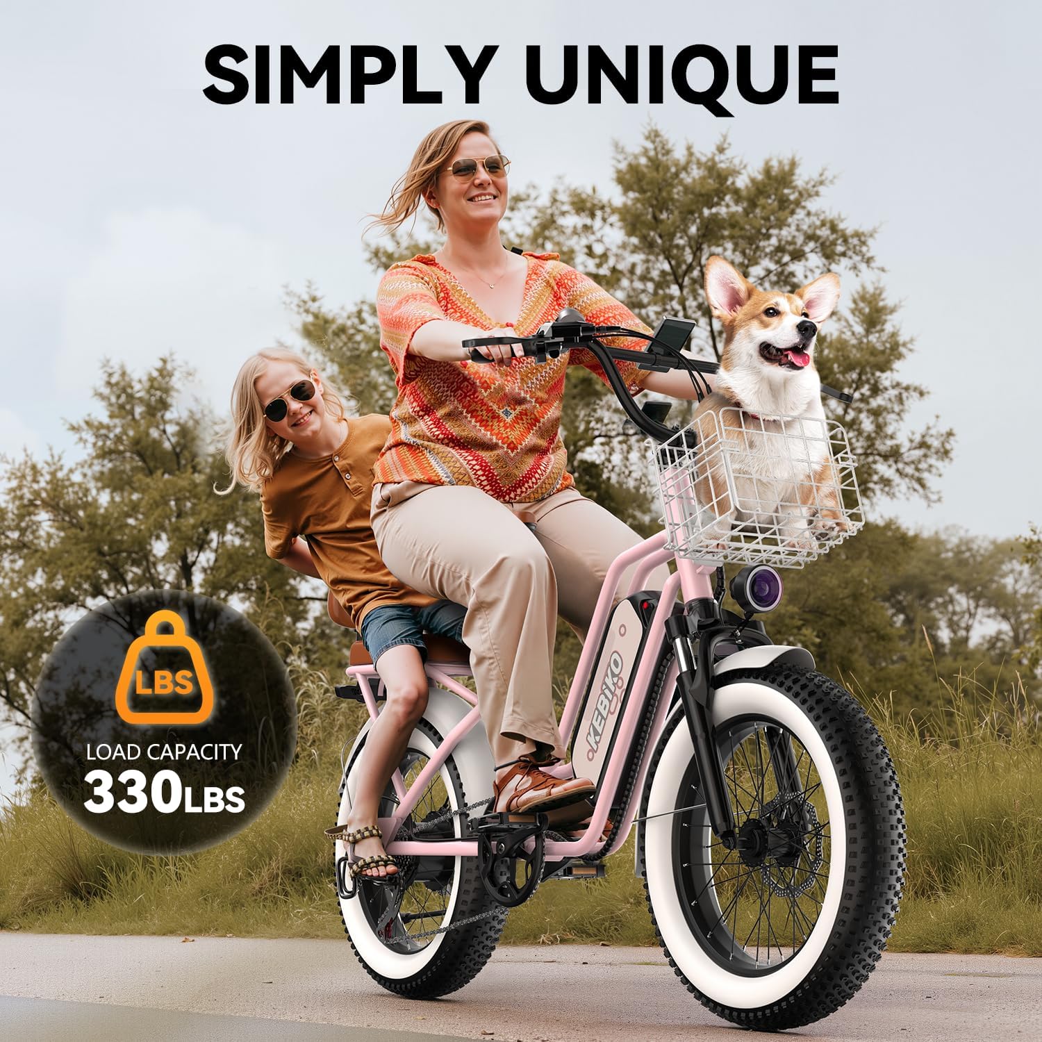 1500W Electric Bike for Adults,48V 20/25/60Ah Removable Battery Max Range 80Miles Electric Bicycle,20''×4' Fat Tire Ebike,Adult Electric Bicycles for Commute Beach Snow,E-Bike UL Certified