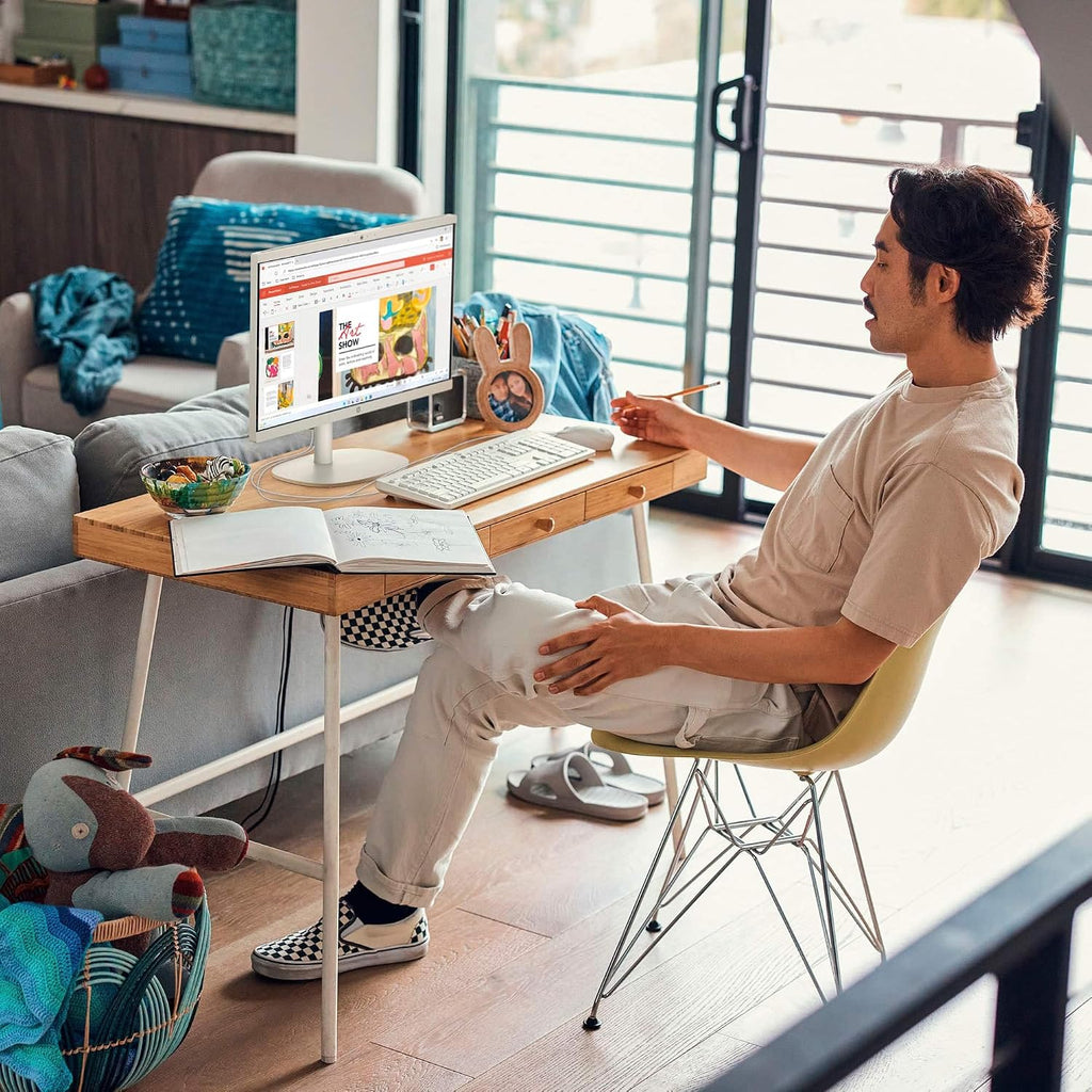 HP 21.5-inch All-in-One Desktop Computer - Office Lifetime & Win 11 Pro | FHD Anti-Glare Display | Intel Celeron | HDMI | WiFi6 | Webcam | w/Bundle Accessories | 32GB RAM + 1TB SSD