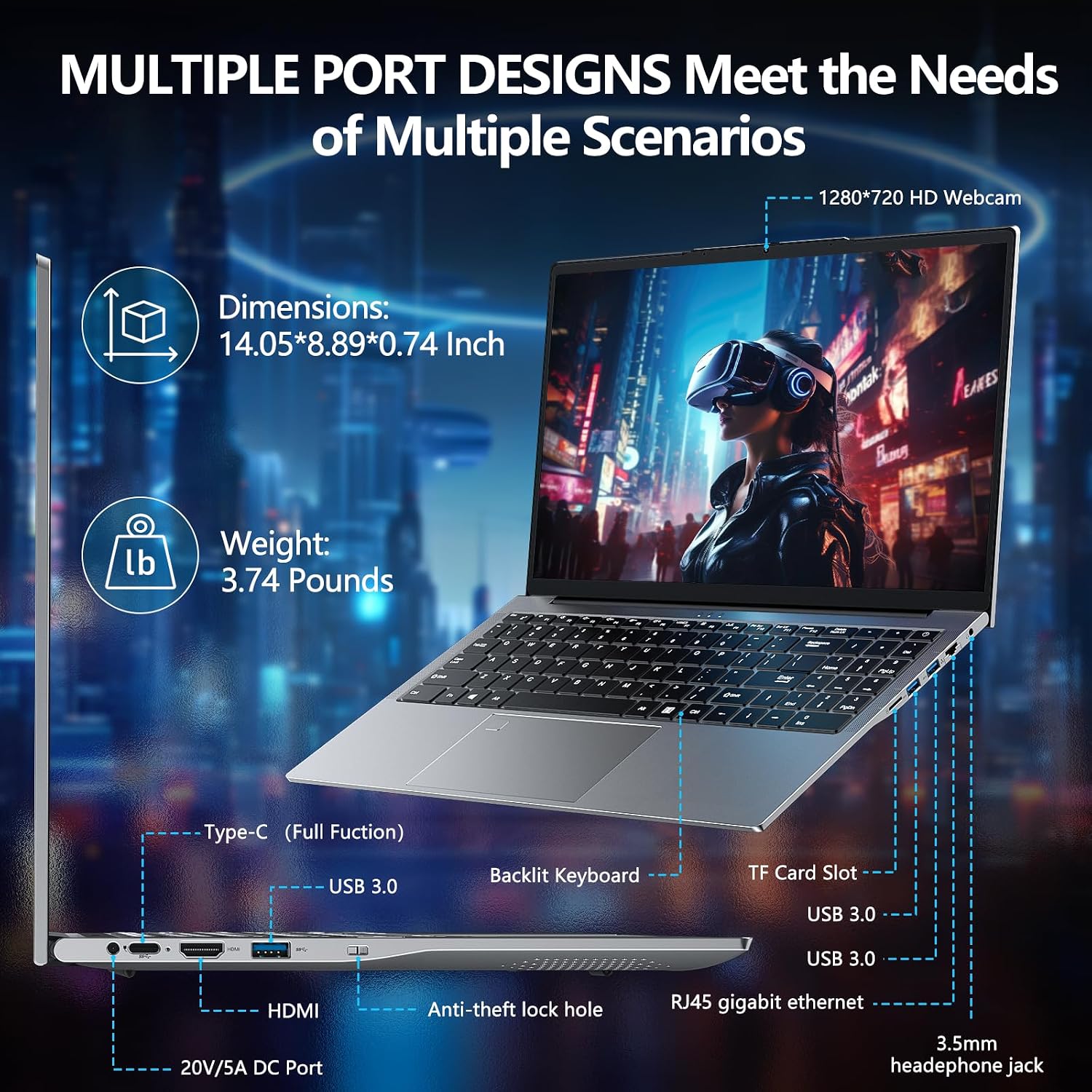 NIAKUN Gaming Laptop, Window 11 Pro Laptop Computer,15.6 Inch Lap Top 2026, 16GB RAM 1TB SSD,i9-11900H 8C/16T Processor(up to 4.9Ghz),UHD Graphics, FHD 1920*1080 Display,WiFi 6,BT5.2,Backlit Keyboard