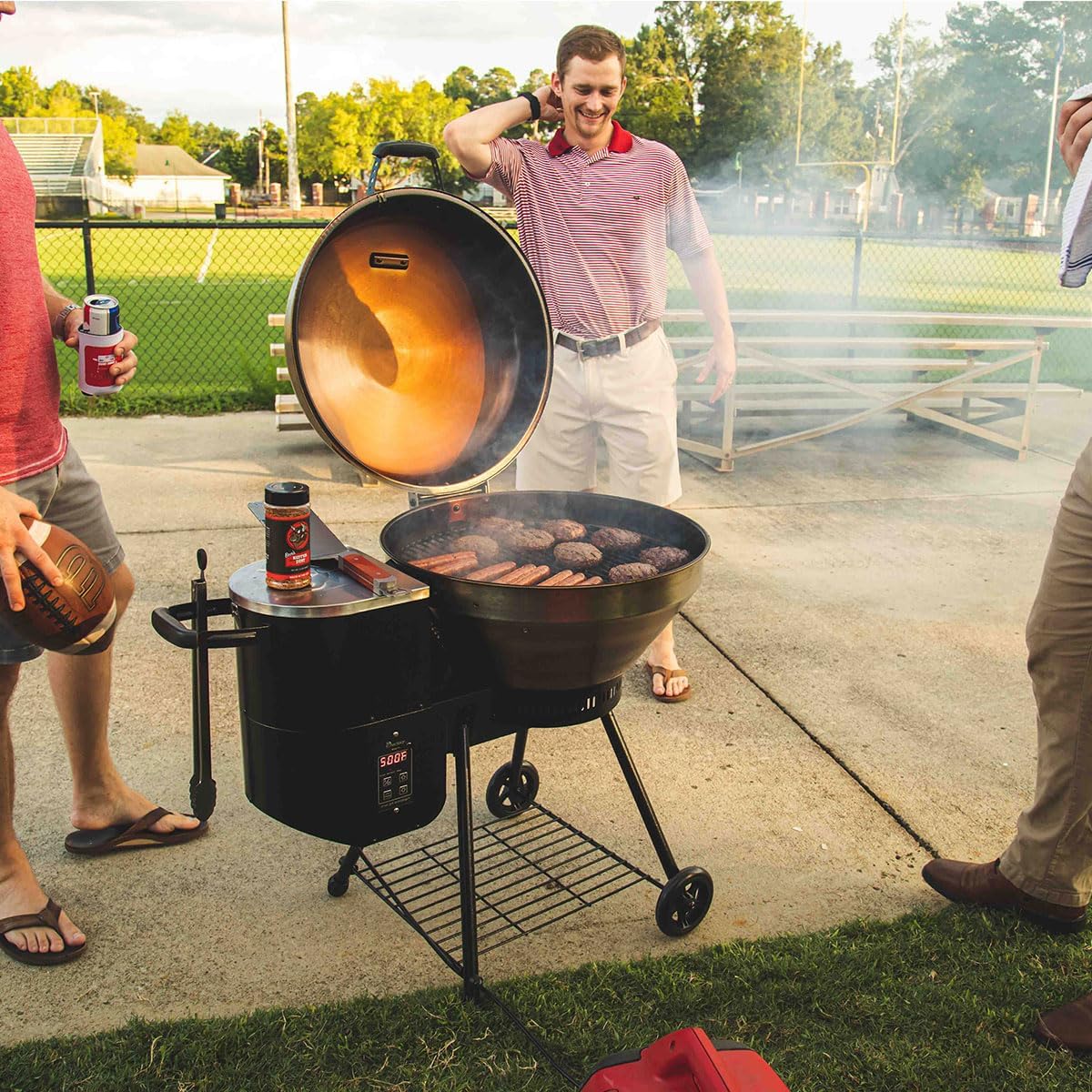 recteq Pellet Grill RT-B380 Bullseye + Grilling Basics Bundle, BBQ, Outdoor, and Electric Pellet Smoker Grill, Electric Smokers, Uses 100% Wood Pellets for Ribs, Brisket, Chicken, Sear, Smoke