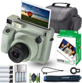 Fujifilm Instax Wide 400 Instant Film Camera Bundle with Fuji Instax Wide Instant Film Color Print (20 Sheets) + Travel Bag + Rechargeable Batteries with Charger and Lens Cleaning Kit