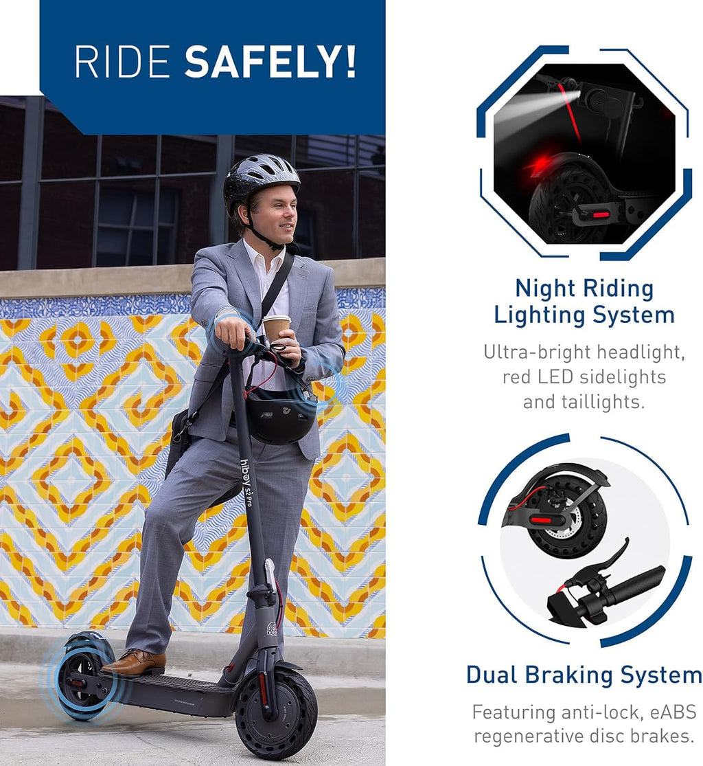 Hiboy S2 Pro/X300 Electric Scooter, 500W Motor, 10'/12' Tires, 25/38 Miles Range E Scooter, 19/23 Mph Folding Commuter Electric Scooter for Adults