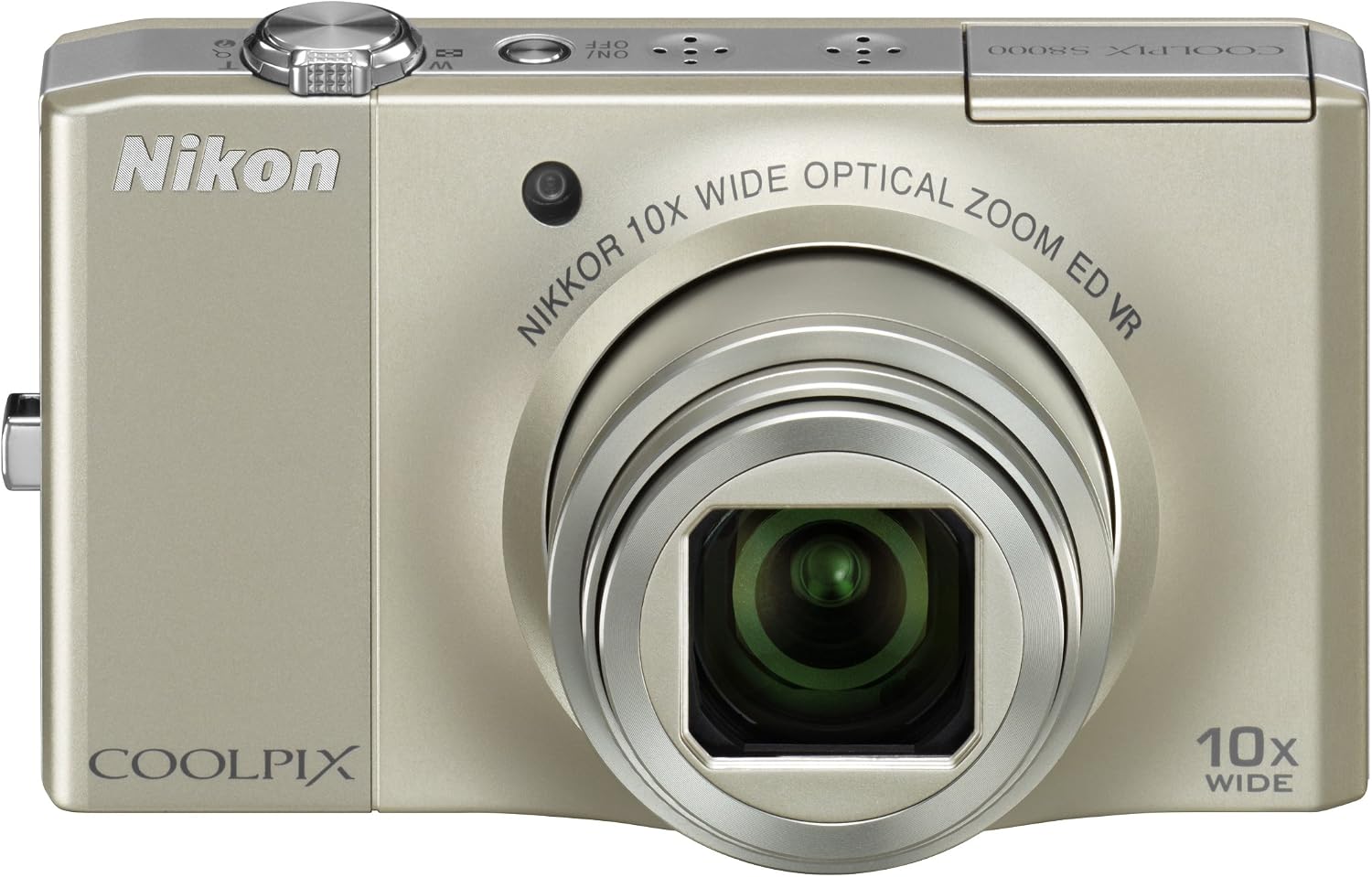 Nikon Coolpix S8000 14 MP Digital Camera with 10x Optical Vibration Reduction (VR) Zoom and 3.0-Inch LCD (Silver)