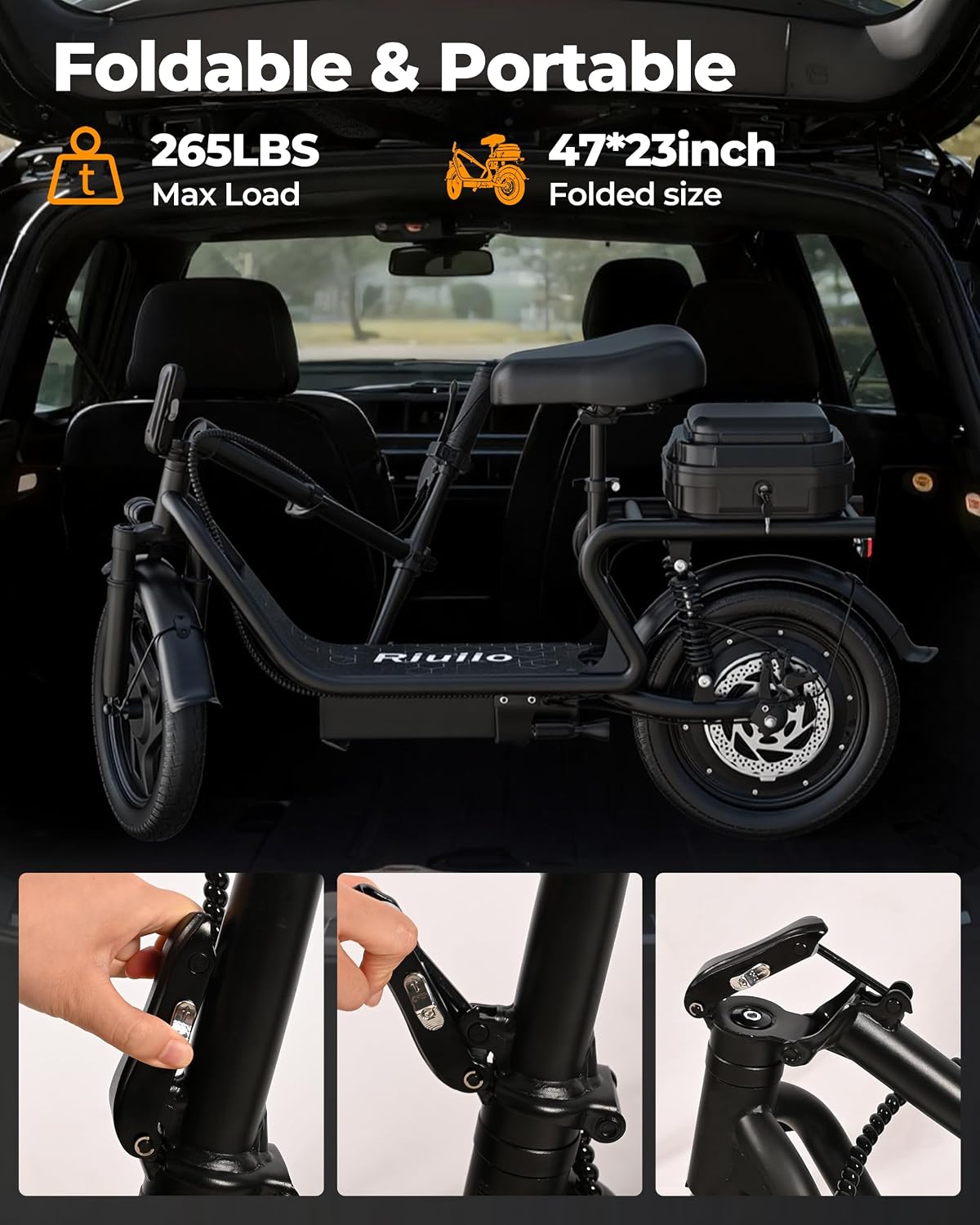 Electric Scooter, 350W-500W Motor, 19 MPH to 22MPH, 15-41 Miles Range, Dual Suspension, Dual Braking, App Control, Foldable Commuter E Scooter for Adults and Teens