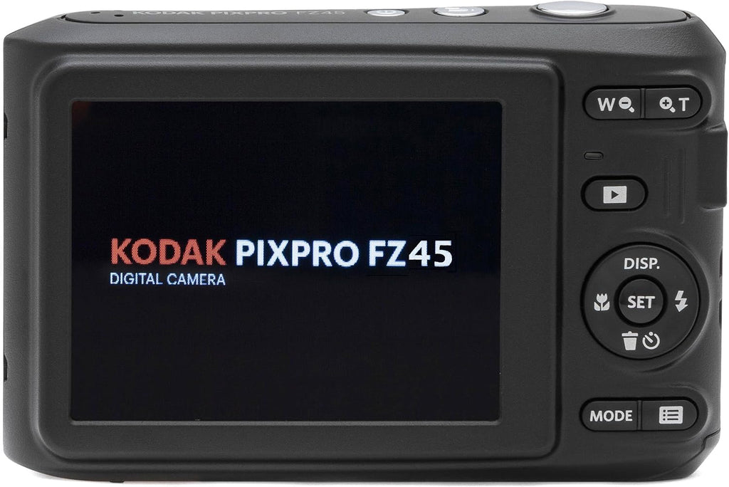 Kodak PIXPRO FZ45 16MP Digital Camera 4X Optical Zoom 27mm Wide Angle 1080P Full HD Video 2.7' LCD Camera (Black) + 64GB Card and Reader + Case + Memory Wallet + Tripod + Cleaning Bundle