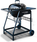 SnS Grills 22-Inch Charcoal Grill and Smoker — MasterKettle with Patented Slow 'N Sear Deluxe Insert, 304 Stainless EasySpin Grate, Integrated Side Table, 10-Year Warranty.