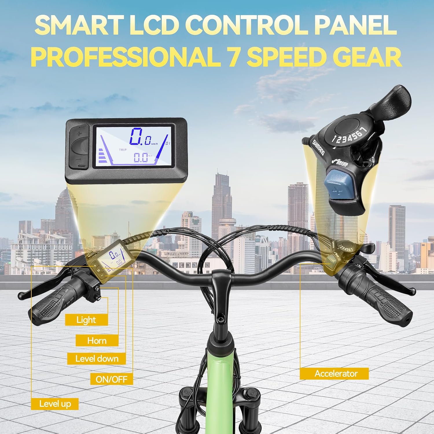 ZNH Electric Bike for Adults with 1000W Motor & 624/940.8 Wh Built-in Removable Battery, 70Miles 25 MPH Step Thru Electric Bicycle, 24'/26' Commuter E Bikes with 7-Speed, UL 2849 Certified