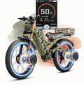 eAhora 2026 Romeo Pro 3 50MPH Electric Bike for Adults 5600W Dual Motor E Bike 60V/80Ah 250 Miles Long Range Electric Bicycle,26 * 4.0 Fat Tire Full Suspension Electric Mountain Bike Delivery Commute