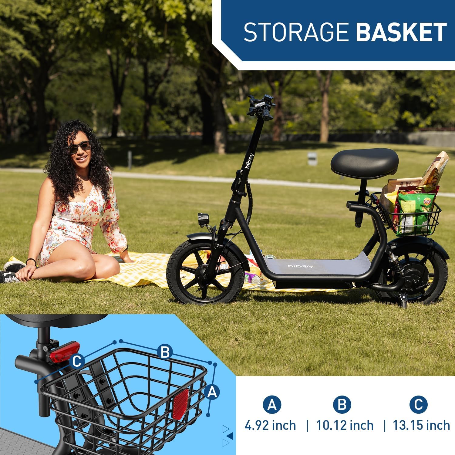Hiboy Q2/U2 Adult Electric Scooter with Seat & Phone Holder – 500W Motor, 22mi Range, 14' Wheels, Dual Suspension, Neon Lights, Foldable for Commute, Flame