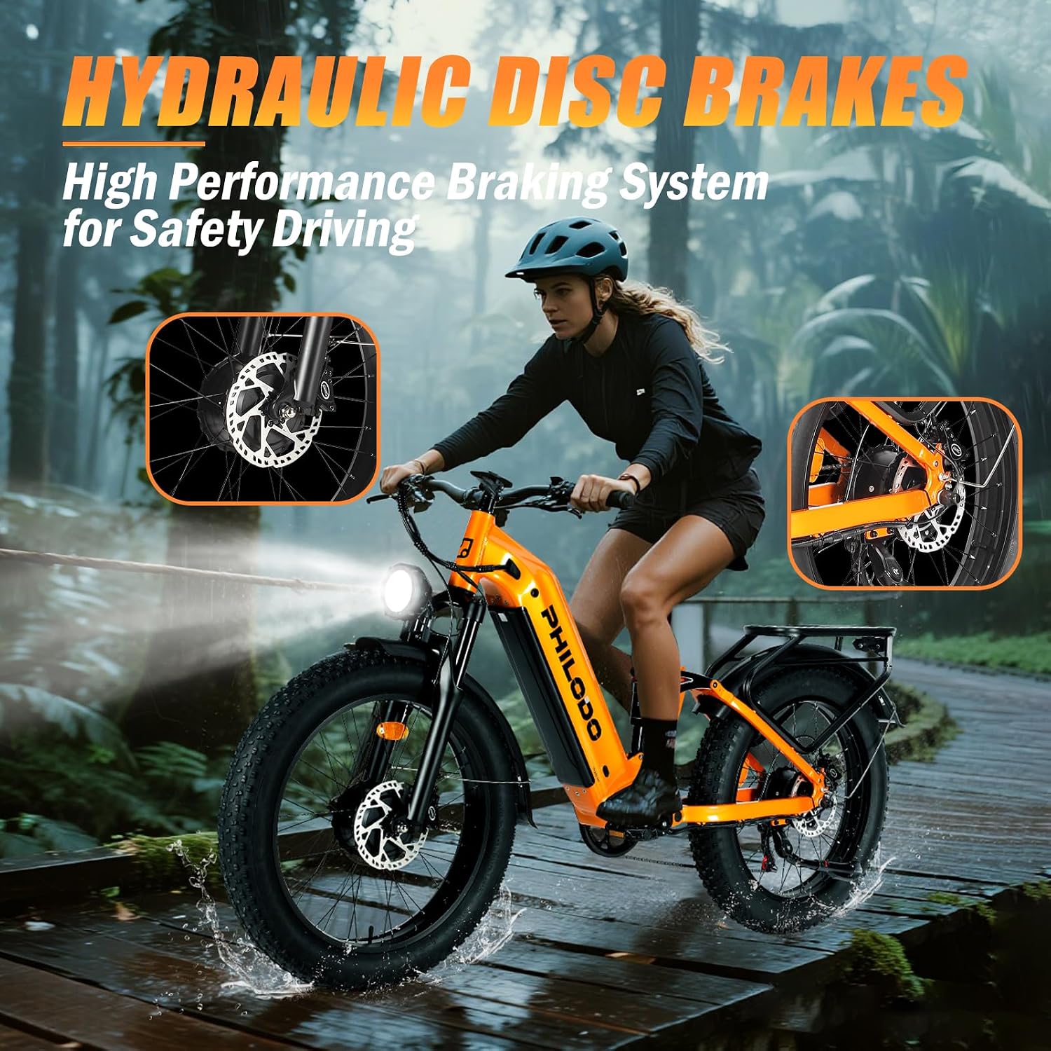 5000w Dual Motor Electric Bicycles, 60V Battery E-Bike with 45 MiIe P-Hour Electric Bike for Adults, 26 Fat Tire Hunting Ebike for All Terrain, Full Suspension Electric Ebike