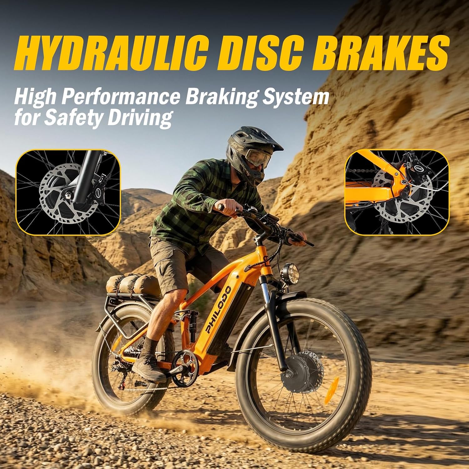 5000w Dual Motor E-Bike 60V Electric Bike for Adults,45 MiIe P-Hour Full Suspension Hydraulic Disc Brakes EBike,26/24x4 Fat Tires Mountain Bikes for All Terrain Snow/Sand