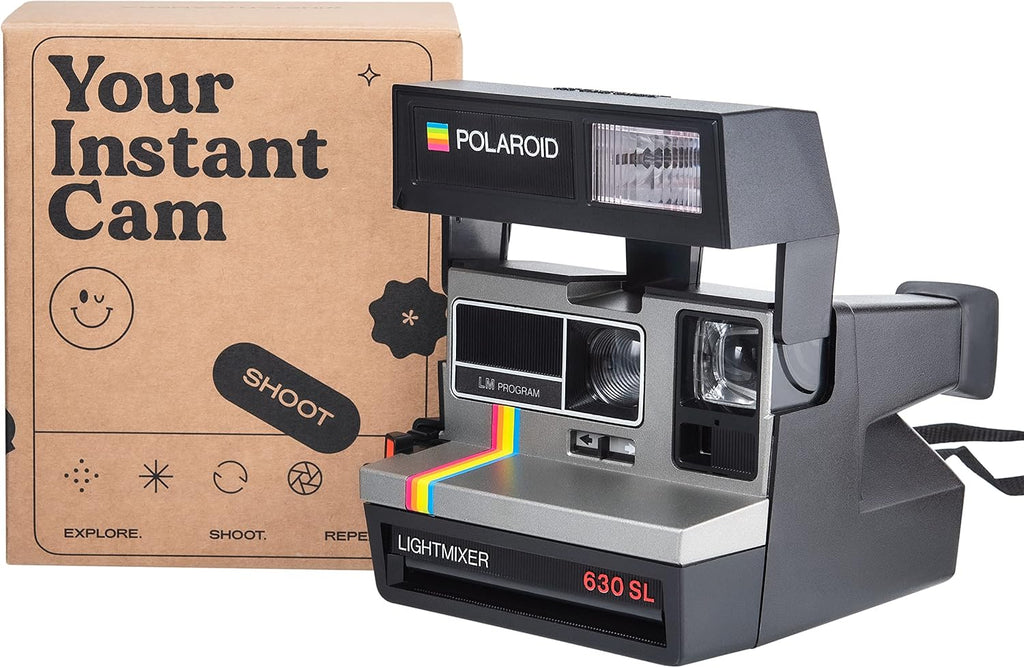 Polaroid 630 SL Lightmixer Silver woth Rainbow Stripe