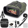Minolta 10x25 Digital Night Vision Monocular w/Built-in 4K HD Video Camera (Green)