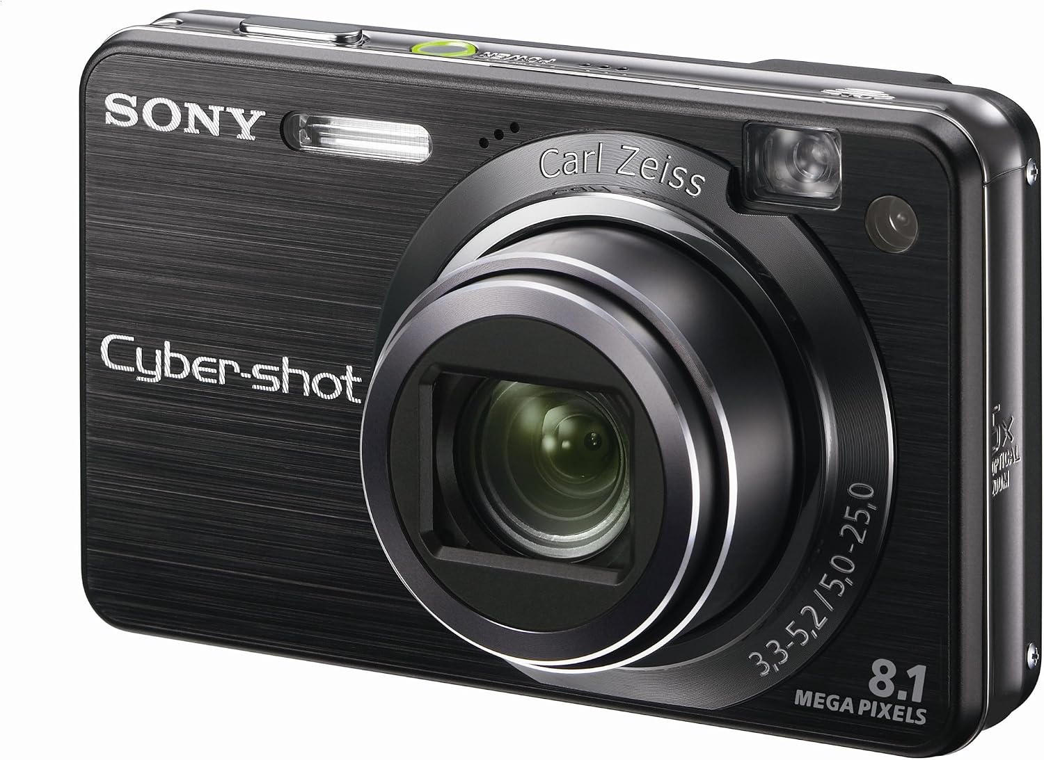 Sony Cybershot DSCW150/B 8.1MP Digital Camera with 5x Optical Zoom with Super Steady Shot (Black)