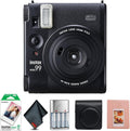 Fujifilm Instax Mini 99 Instant Camera Bundle with Fuji Instax Mini Instant Film Value Pack (20 Sheets) + Vintage Style Compatible Carrying Case - Black + Photo Album – 64 Pockets + More