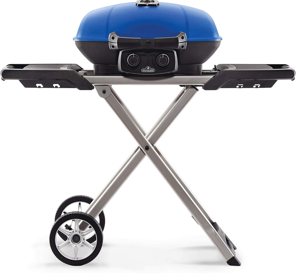 Napoleon TQ285XBL1 Propane Gas Grill, 285 sq. in (Scissor Cart), Blue