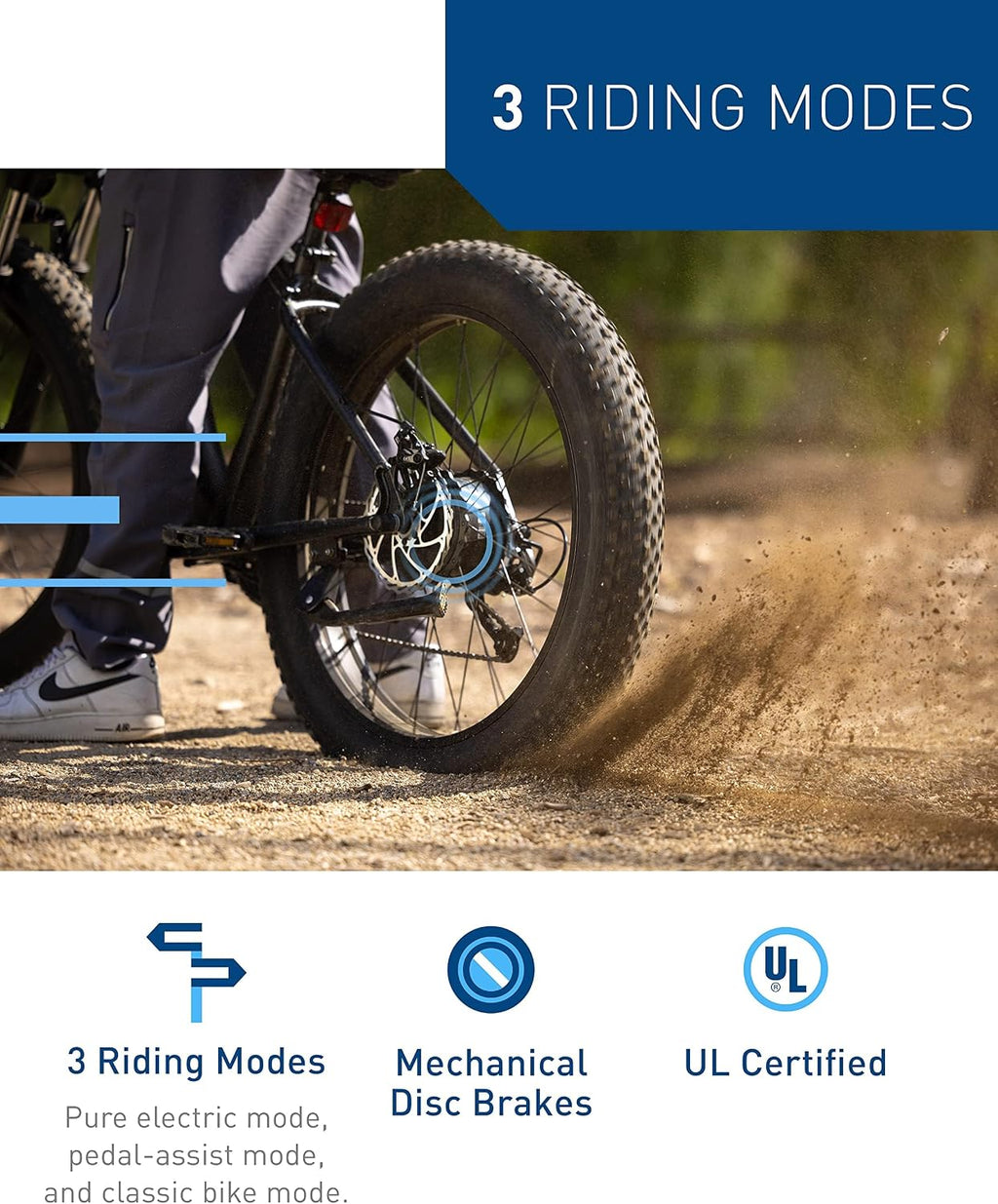 Hiboy Electric Bike for Adults, 28MPH 62.1Miles Range 1000W Peak Motor 48V 13Ah Removable Battery Ebike, 26' x 4.0' Fat Tire Electric Bicycle, 7 Speed, Hydraulic Suspension, UL Certified