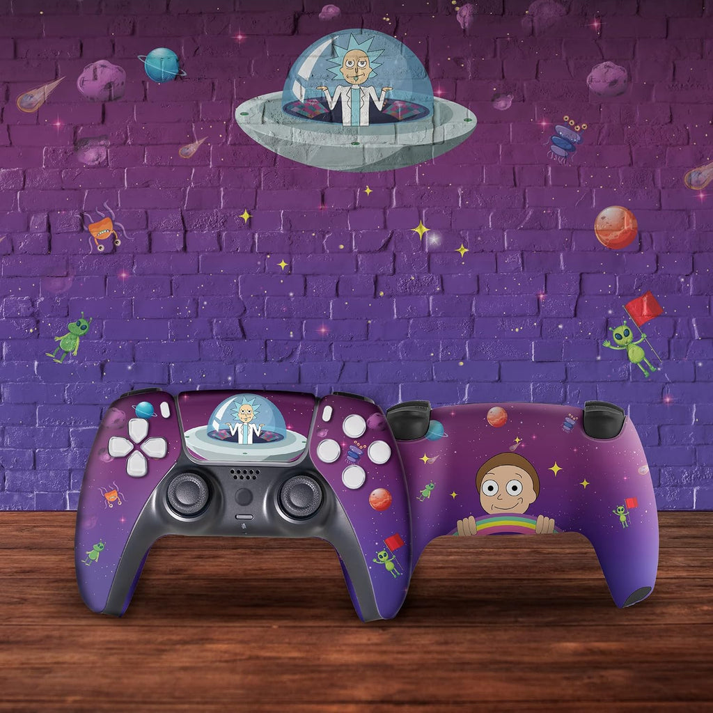 Ricky - Morty Custom PS-5 Controller Wireless compatible with Play-Station 5 Console by BCB Controllers | Proudly Customized in USA with Permanent HYDRO-DIP Printing (NOT JUST A SKIN) (MODDED)