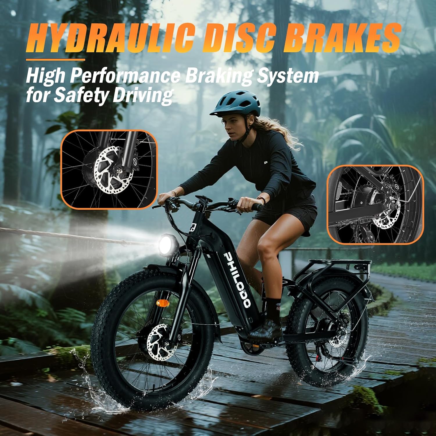 5000w Dual Motor Electric Bicycles, 60V Battery E-Bike with 45 MiIe P-Hour Electric Bike for Adults, 26 Fat Tire Hunting Ebike for All Terrain, Full Suspension Electric Ebike