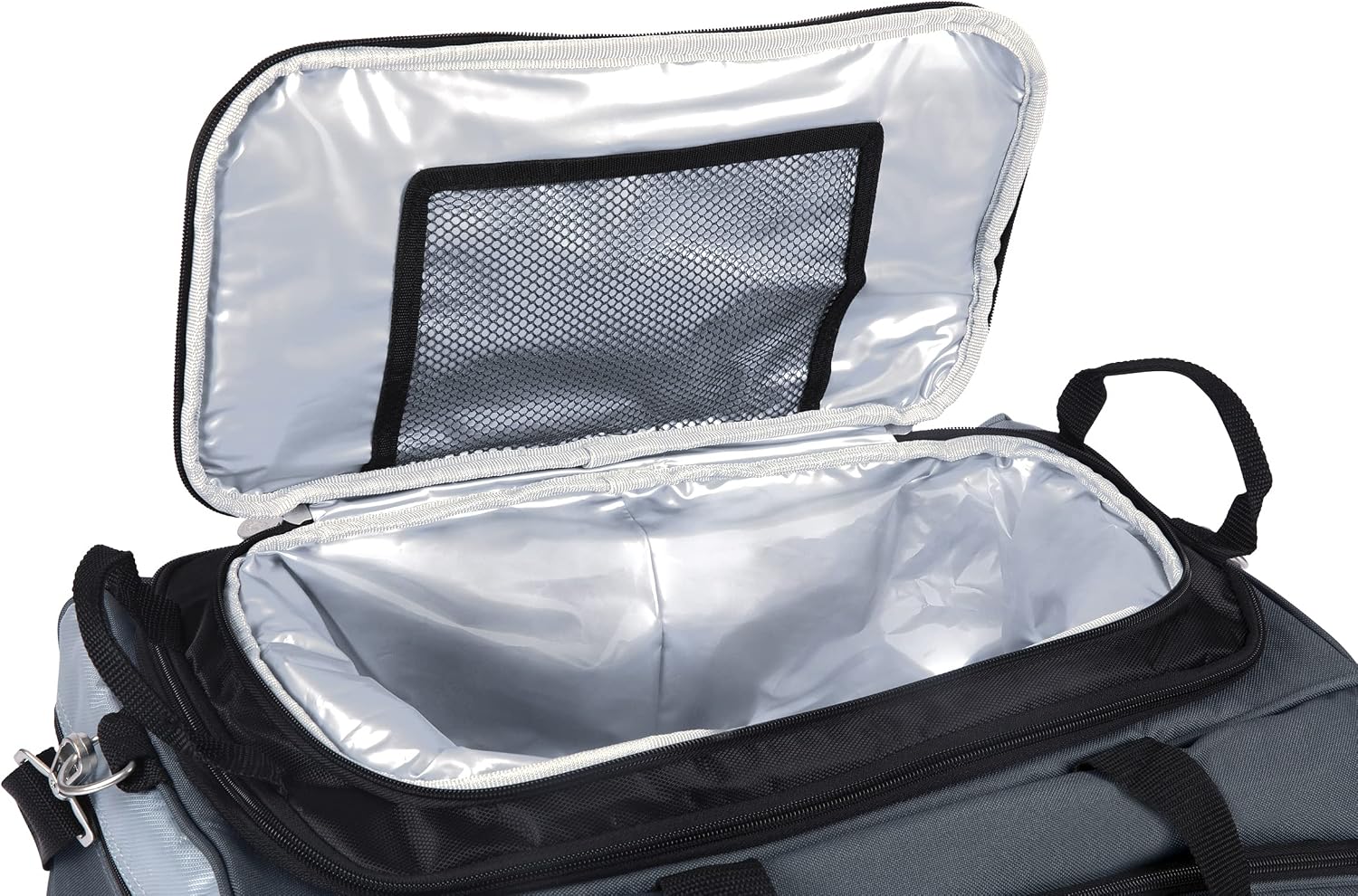 ONIVA - a Picnic Time brand Buccaneer Portable Charcoal Grill & Cooler Tote, (Black with Gray Accents)