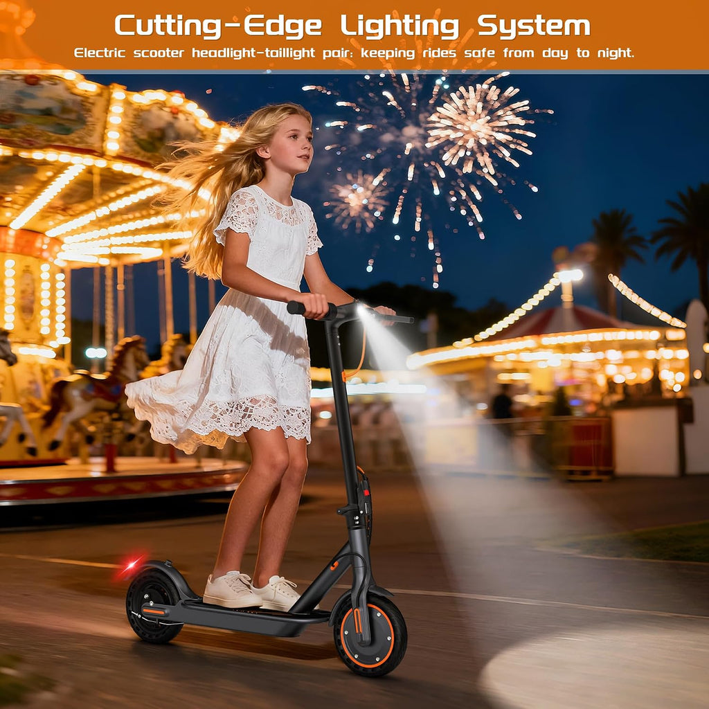 MAXSHOT Electric Scooter for Adults, 8.5/10/14' Tires, 19/22Mph, 350W/500W Motor, 21-28 Miles Range, Folding E-Scooter with Dual Suspension,APP Contro