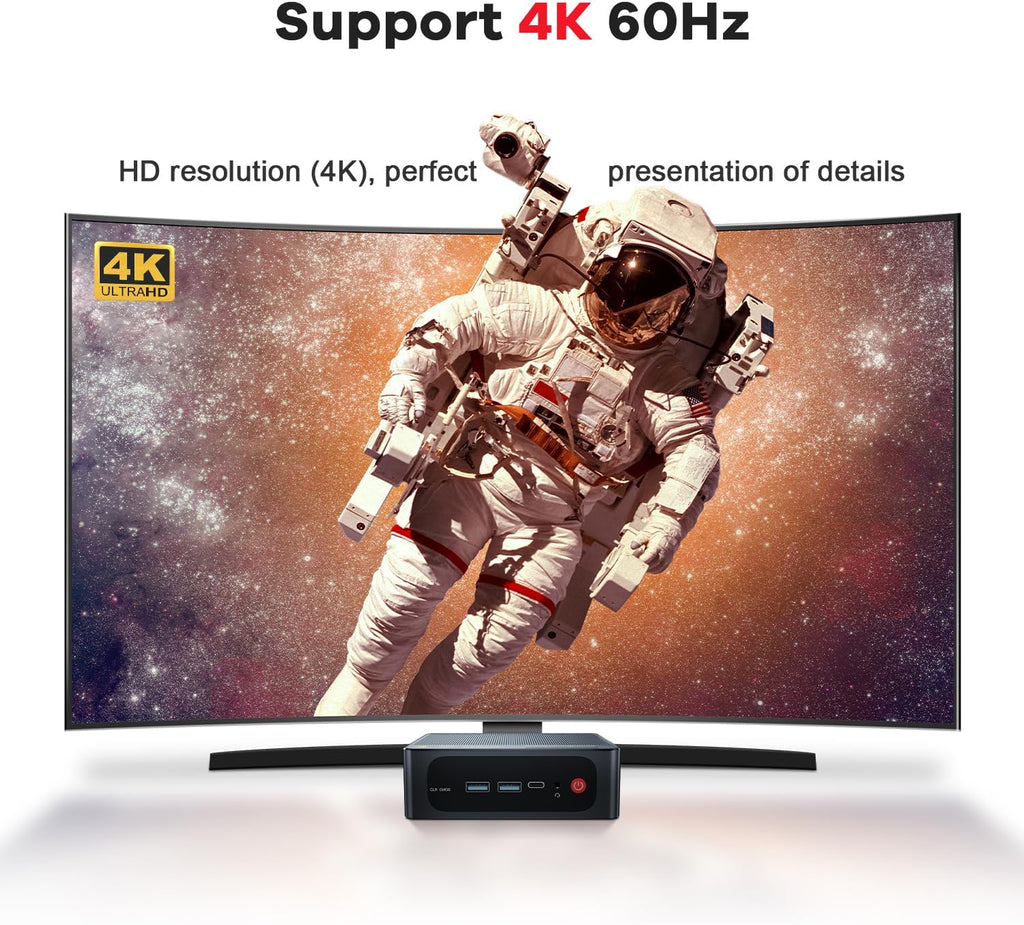 Beelink SER5 Mini PC, AMD Ryzen 5 5625U(up to 4.3GHz) 6C/12T, Mini Computer 16GB DDR4 RAM 480GB NVMe SSD, Mini Desktop Computer 4K@60Hz Dual Display HDMI&DP WiFi6/BT5.2/WOL/HTPC/W-11 Pro
