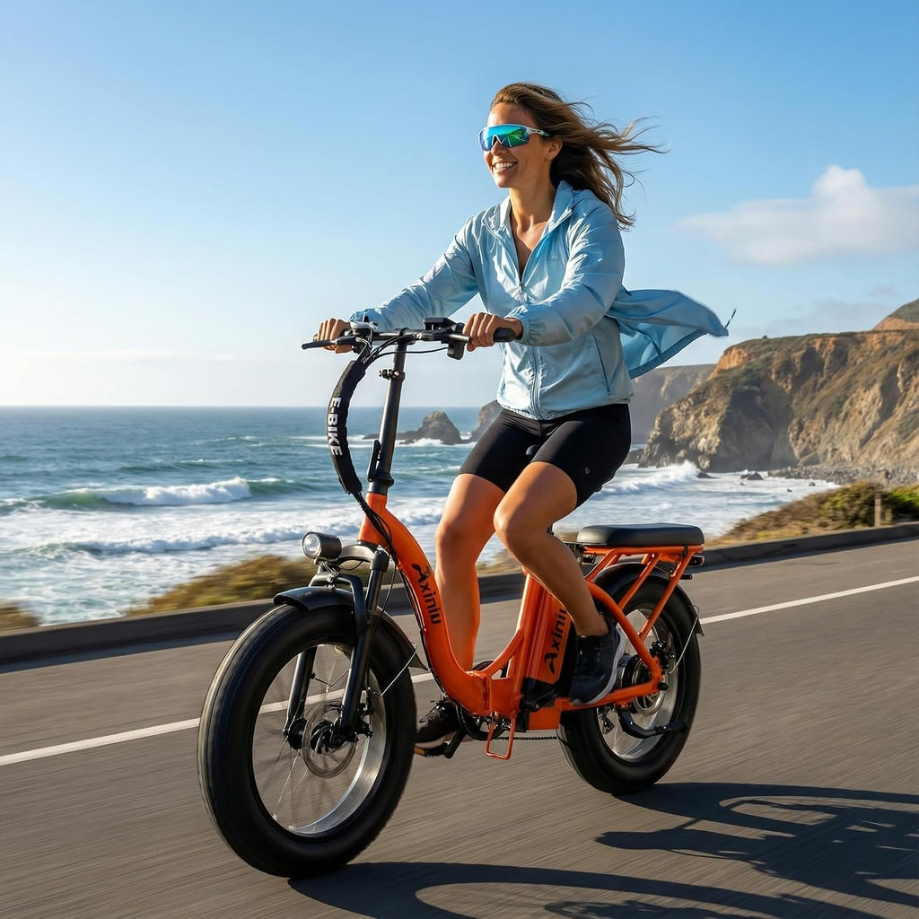 Electric Bike for Adults, 750W Long Range Foldable Ebike with One/Dual Removable Battery, 40-120 Mile/25-30MPH, 20'/16' Fat Tire Electric Bicycle
