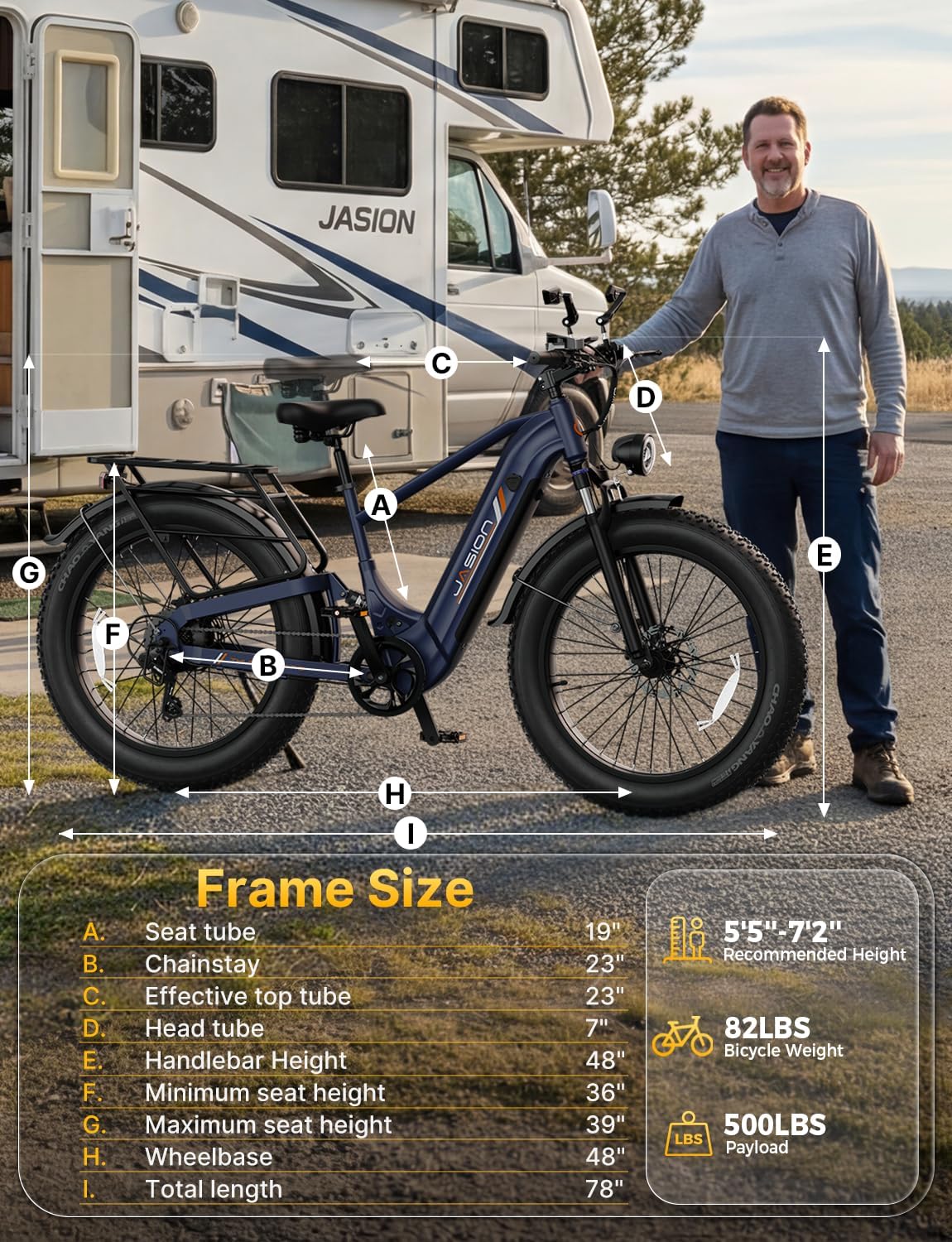 Jasion Thunder PRO/ST Electric Bike,2000W Peak Ebikes for Adults,26''Fat Tire Best Ebike for Men,90 Miles with 1040Wh Battery,35 MPH Max Speed Bicycles,500 lbs Capacity,Certified By UL2849