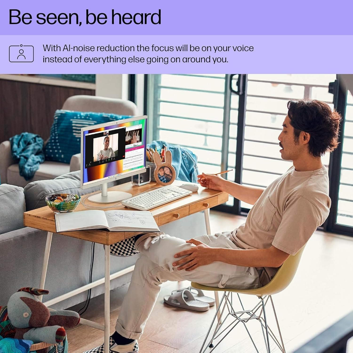 HP 22' All-in-One Desktop PC • The New Version and Look • 12 Month Microsoft Office • 40GB RAM • 1TB Storage (512GB SSD and 512GB External) • FHD Display • Intel Celeron Processor • Windows 11 Home