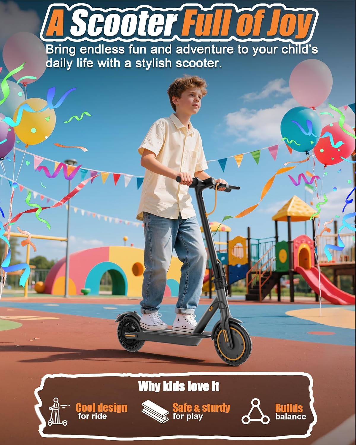 Maxshot Electric Scooter, 8.5' /10' /14' Tire, 16/19/22 Mph Top Speed, 12/16/21/27/28/49/50 Miles Long Range, Folding Escooter for Adults and Kids with Seat Bag, Dual Braking, Dual Suspension, App